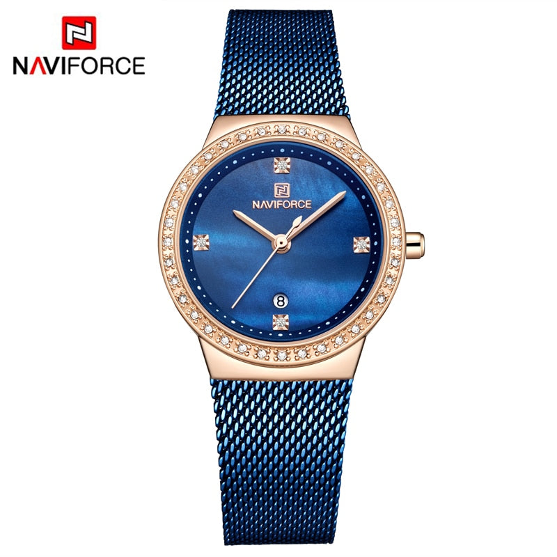 NAVIFORCE Blue Lady Quartz Watch